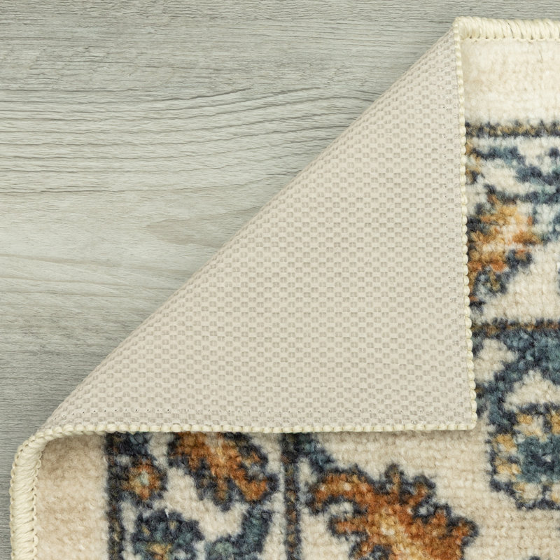 Tapis beige lavable Benton, Rectangle 1 pi 8 po x 2 pi 10 po