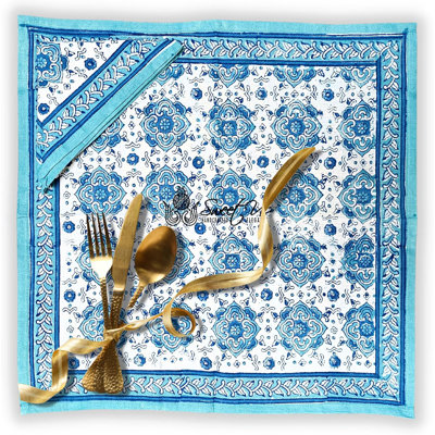Ensemble de quatre serviettes en coton Blend