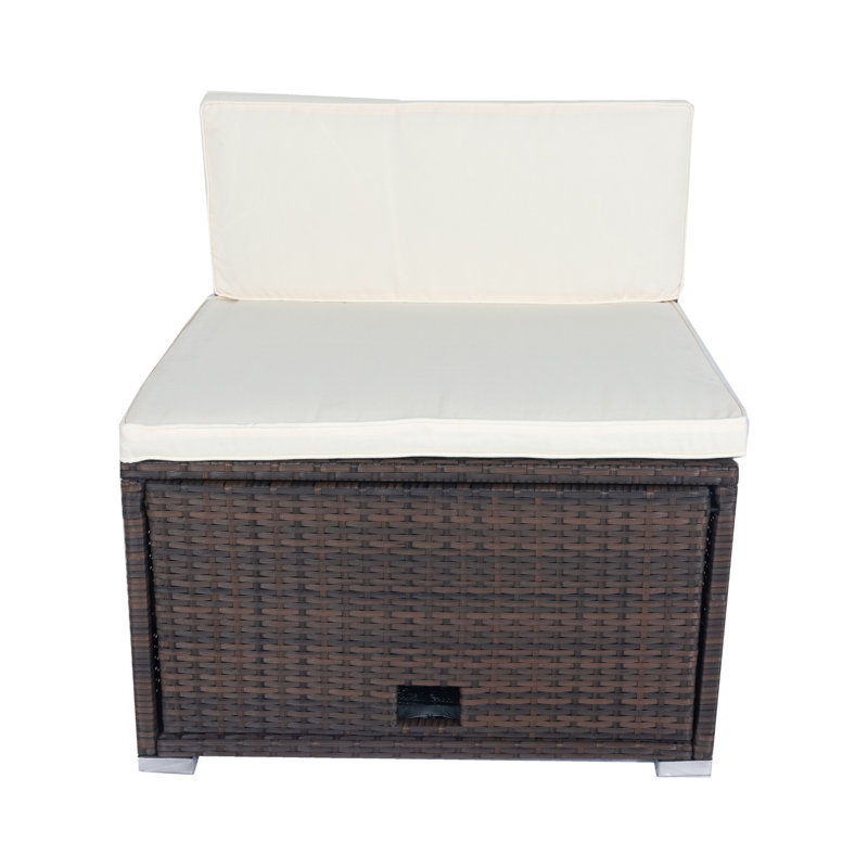 Cleopha 0'' Rattan Outdoor Patio Sectional Set