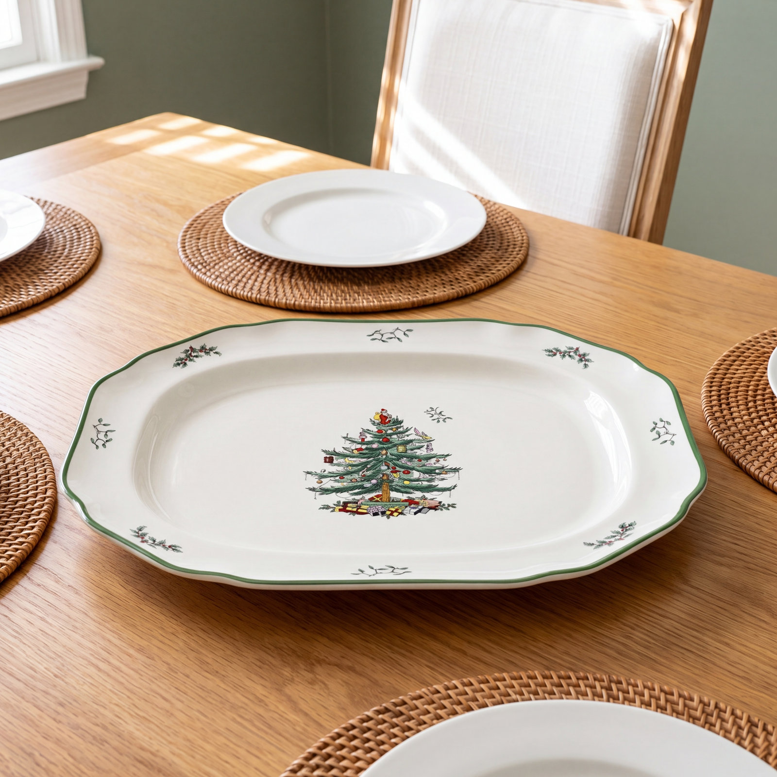 Christmas Tree Sculpted Platter
