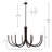 8-Light Dimmable 44"W Oversized Chandelier