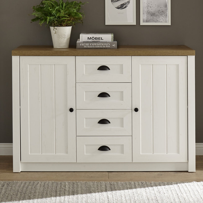 Grimaldo 130cm W 4 - Drawer Chest of Drawers