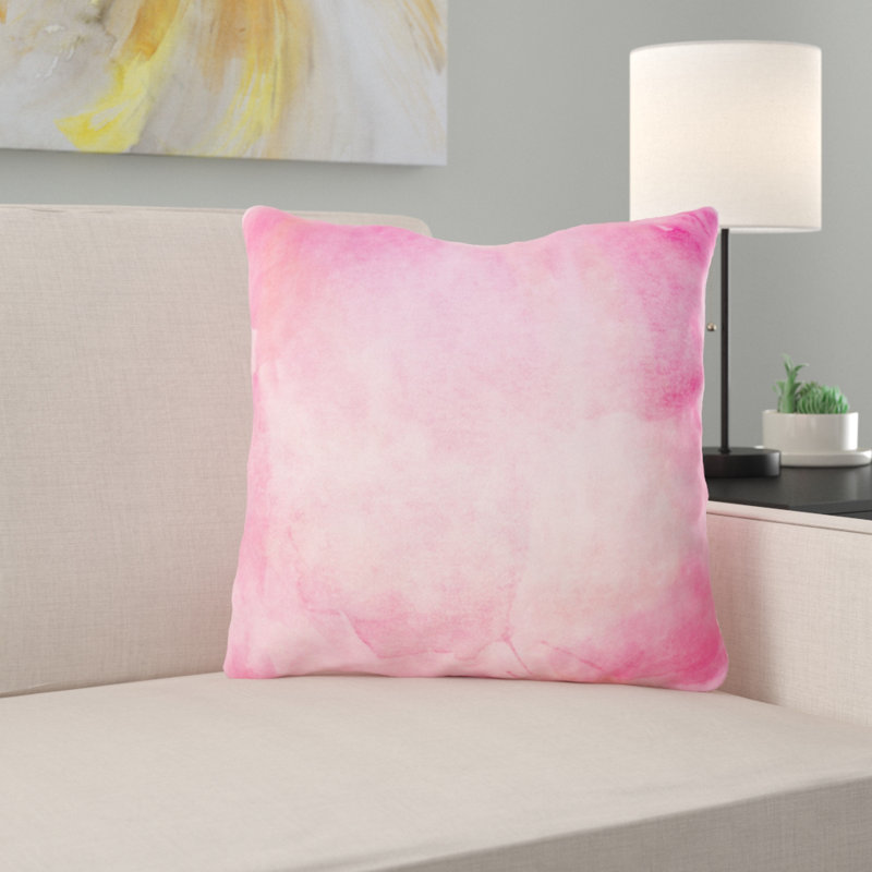 Floral Reversible Throw Pillow, Microsuede, Indoor