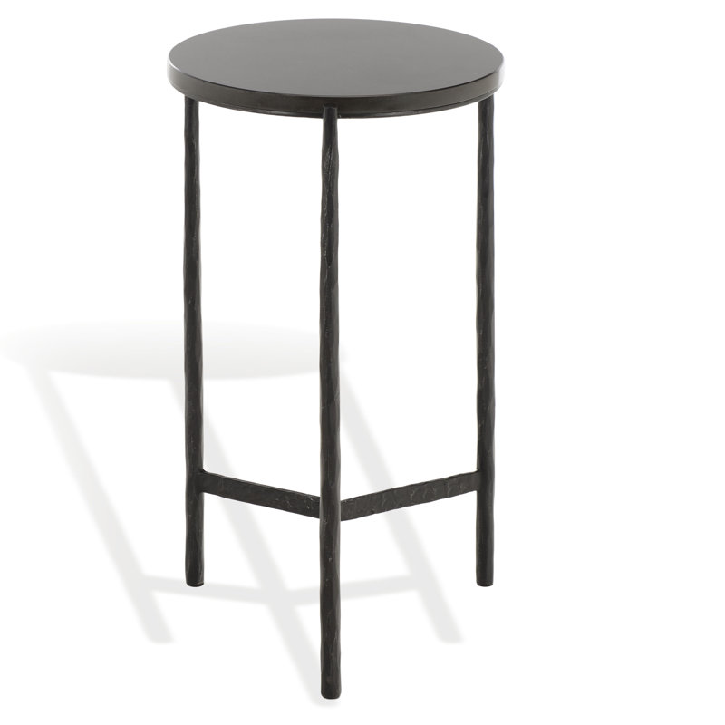 Marylou Marble Top Drink Table, Black
