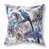 Motif floral bleu / blanc