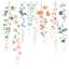 Couvre-lit suspendu fleurs pastel nature-125235428