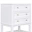 Meuble-lavabo blanc 24 po avec lavabo en bois massif et armoire en céramique