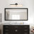 Brynie Dimmable LED Hardwired Matte Black Wall Sconces Over mirror