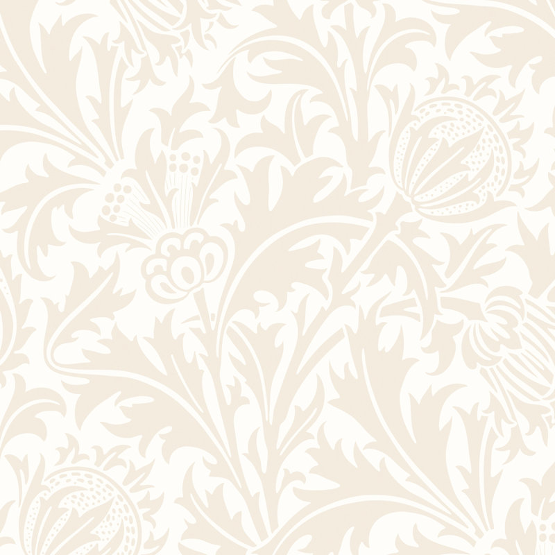Thistle Damask - Soft Gold, Natural