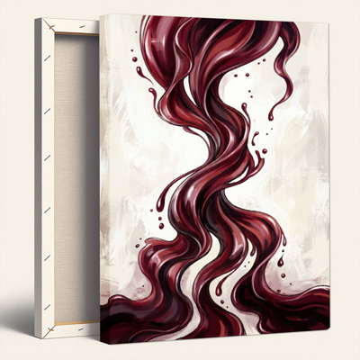 «Gallery Wrap», art mural sur toile pour le salon, la chambre à coucher, le bureau ou le vestibule - décoration murale décorative avec des cheveux ondulés