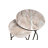 Nesting Tables | Brown Marble Top Nesting Coffee Table with Metal Frame-777122246-784444124