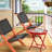 17.7 In. Round Patio Folding Side Table-1976704481