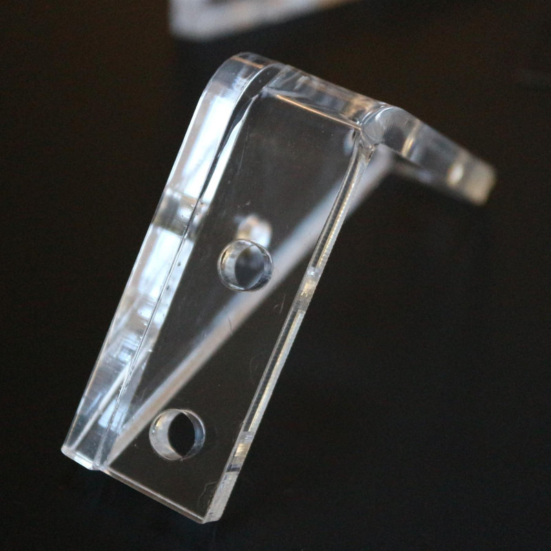 V3, 5mm thickness, Corner Brackets, Clear Transparent Perspex Acrylic + 20x M5 Bolts, Clear Right Angle Bracket, Corner