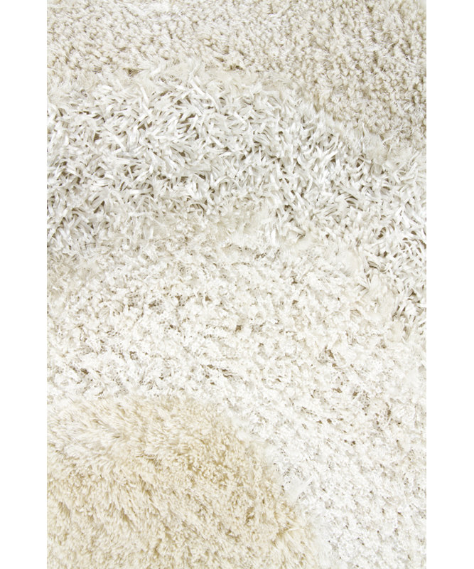 Areva Shag Light Beige Area Rug, Rectangle 7'9" x 10'6"