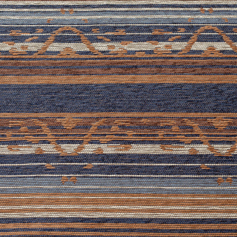 Ensemble de housse de couette Estes Chenille Jacquard, Housse de couette très grand et 2 très grandes t, Bleu