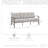 3-Seating Aluminum Frame Garden Sofas-728543978
