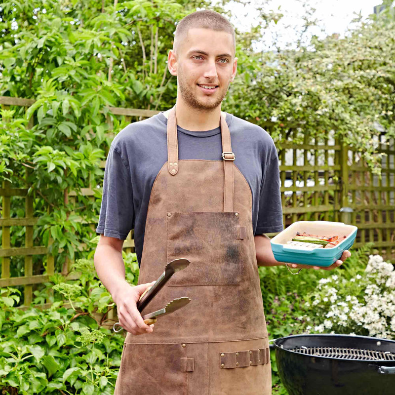 Brown Buffalo Leather Apron