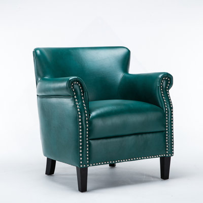 Fauteuil club bleu sarcelle