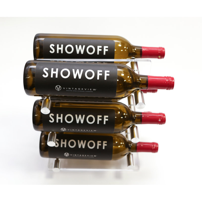 Kinde 6 Bottle Wine Bottle Rack, Milled Aluminum