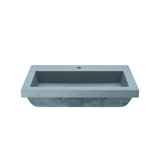 Trough Handmade Rectangular Drop-In Bathroom Sink