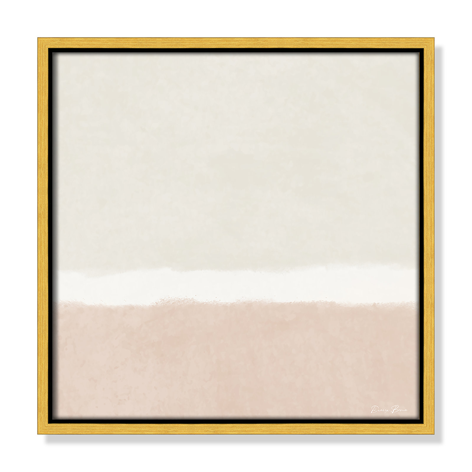 Willadeene "Slate I" Print, 13.5" H x 13.5" W, Gold Framed