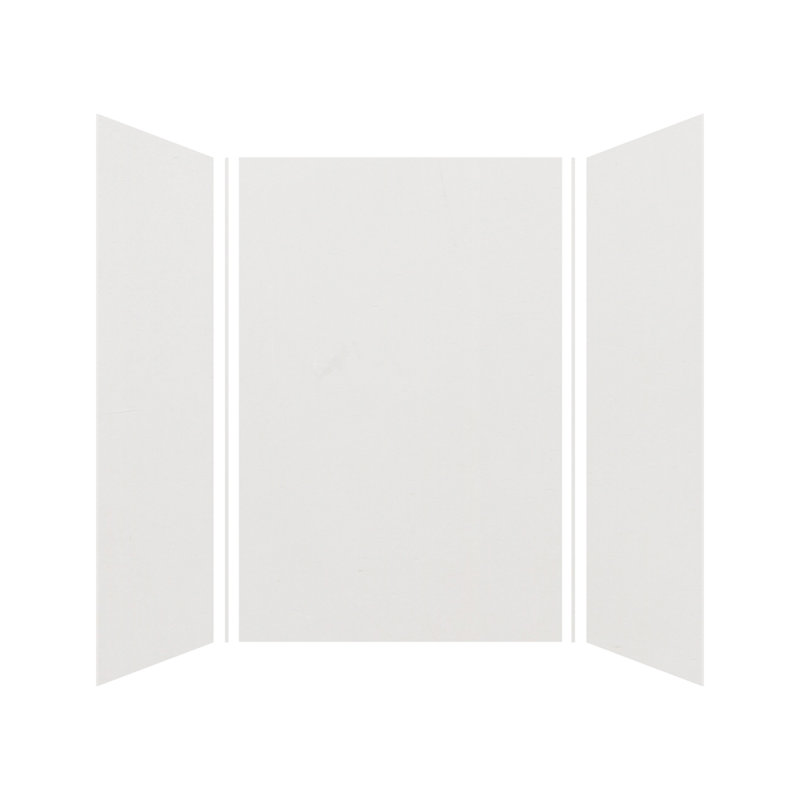 Expressions 48" W x 48" D 3 Panel Shower Wall, Gray