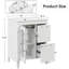 Meuble-lavabo avec lavabo, deux tiroirs et porte Richmond-1194350929