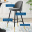 Ensemble de 2 tabourets de bar en velours Cordial Performance-795578495