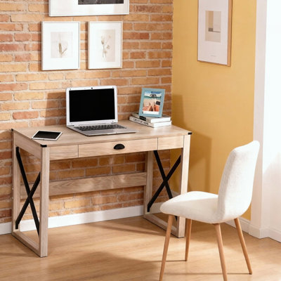X-Frame Writing Desk with Drawer