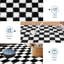 2x6 Runner Rug - Machine Washable, Non-Slip, Stain-Resistant Checkerboard Plush Carpet for Hallways, Entryways, Bedrooms (Navy Blue)-1511905361