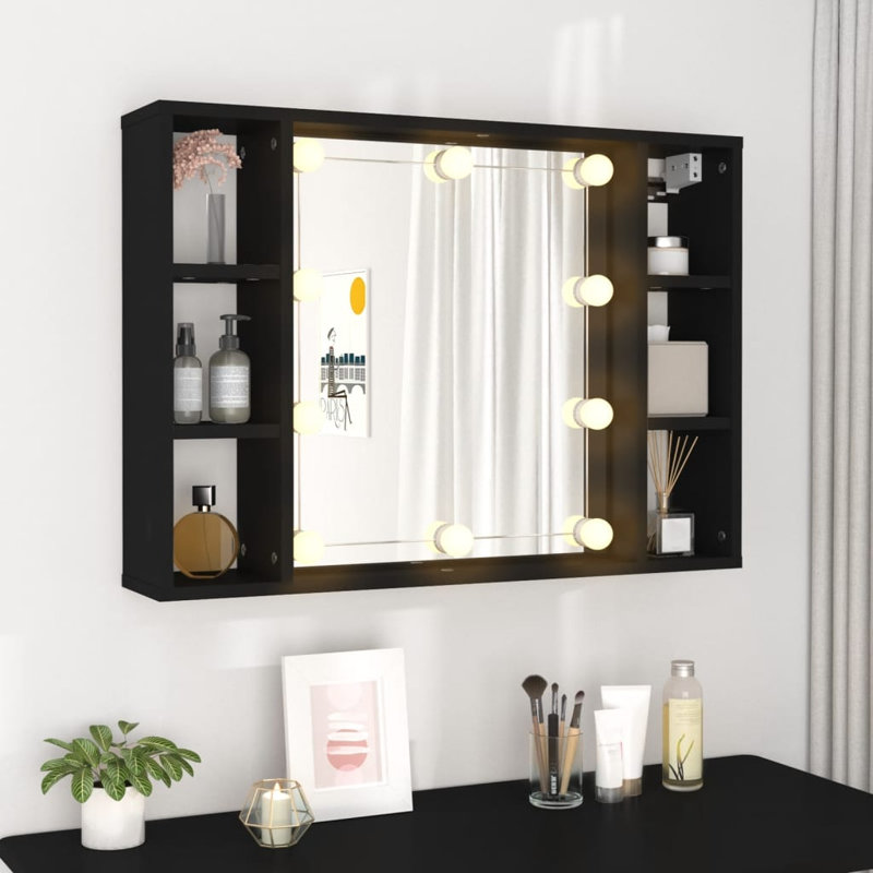 Aeowyn 4500mm W 1000mm H Wall Framed Medicine Cabinet Mirror 6