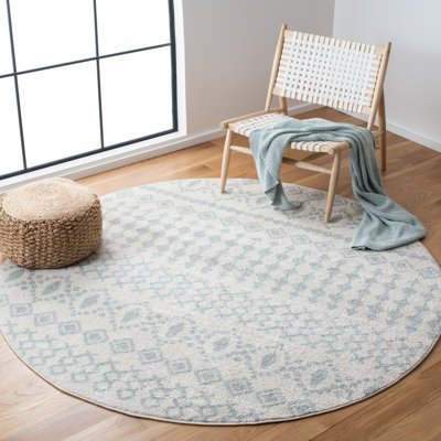 Lorenco Southwestern Ivory/LightGray/Green Area Rug