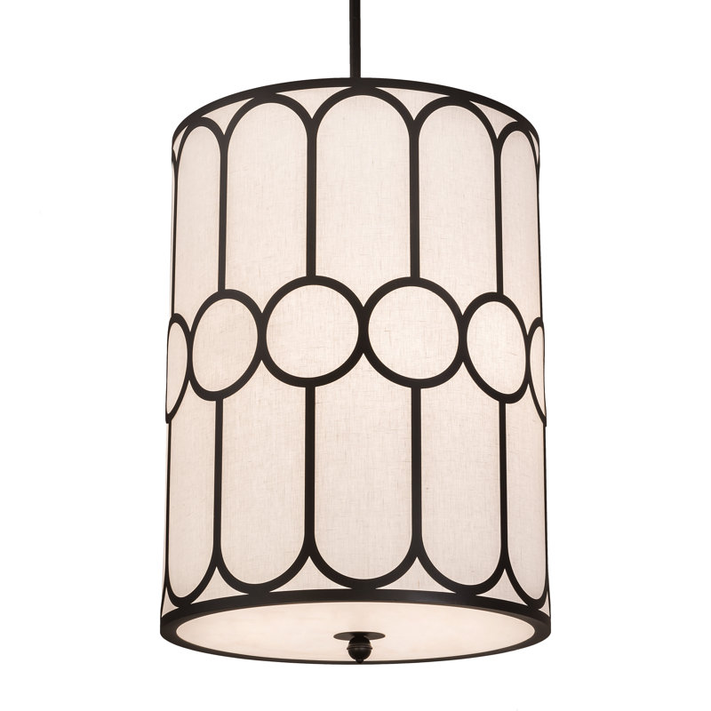 Luminaire suspendu cylindrique 6 lumières Cilindro