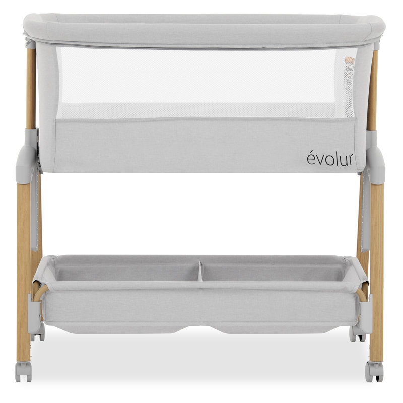 Berceau portable avec roues Evolur Lullaby, Gris