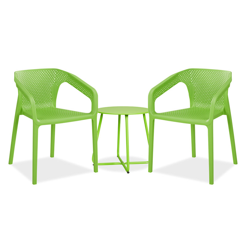 Outdoor Norino Plastic 2 - Person Seating Group, Green