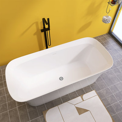 67'' x 30.7'' Freestanding Plastic / Acrylic Bathtub