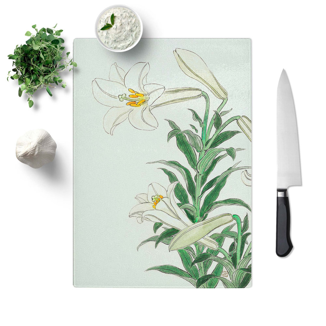 Glass Lilies by Ohara Koson Chopping Board
