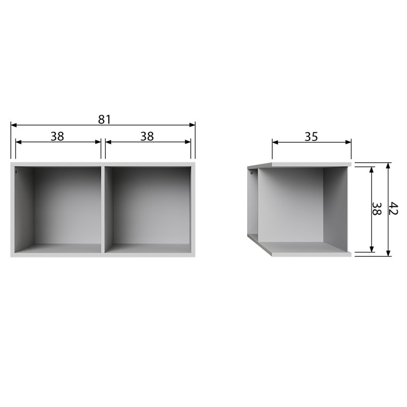 81cm Solid Wood Sideboard