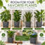 Pots à plantes d'intérieur et d'extérieur avec plateau Kozyard 4Packs Taper-702526692-702526693