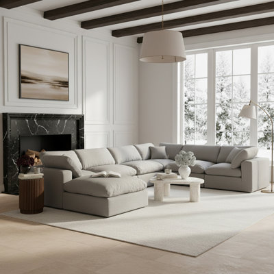 Hunie Upholstered U-Shaped Sectional Reversible