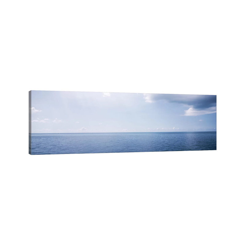 Cloudy Seascape, Atlantic Ocean, Bermuda, USA by Panoramic Images - Wrapped Canvas Panoramic Print
