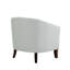 Fauteuil demi-tonneau capitonné en similicuir Edvardas-1426683935