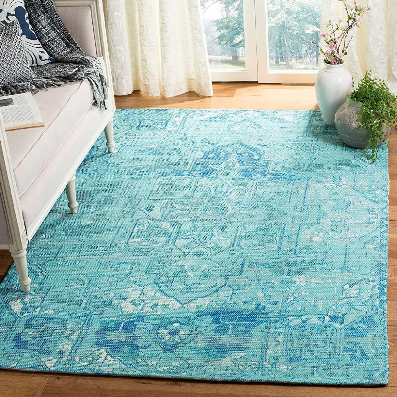 Joppatowne Hand Loomed Performance Geometric Rug, Rectangle 3' x 5'