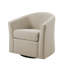 Fauteuil demi-tonneau pivotant rembourré Aunna-1858422839