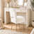 White Faux Rabbit Fur est en rupture de stock