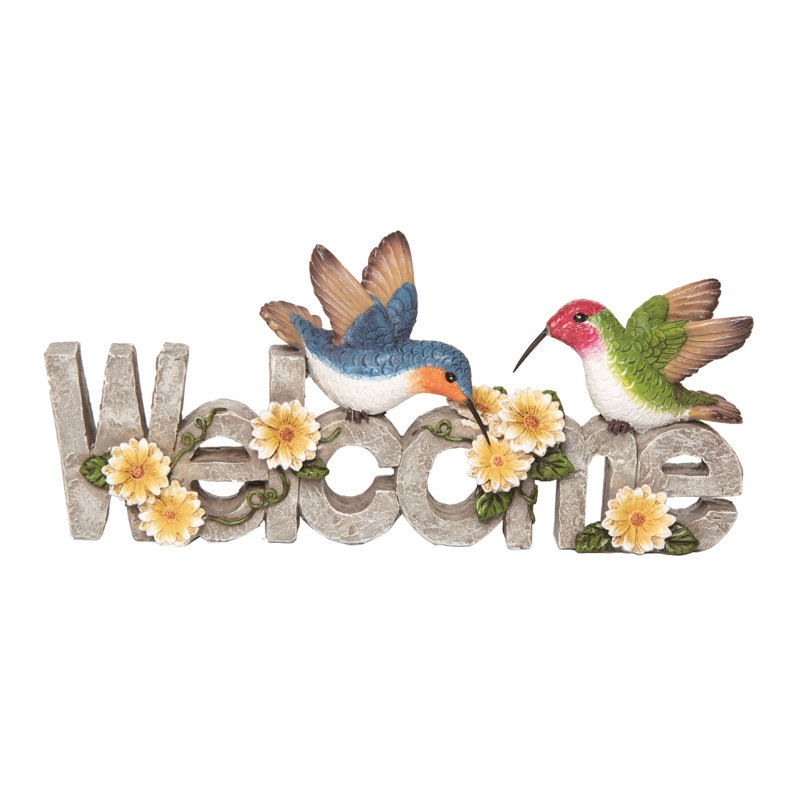 Décoration de colibri en résine