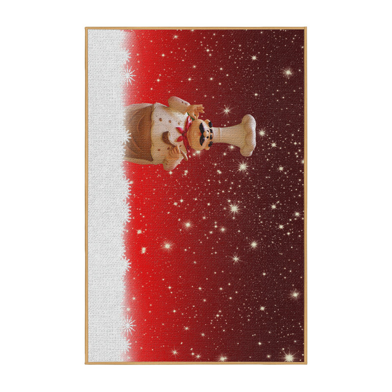 Tapis de noël zone rouge, Rectangle 2 pi x 3 pi