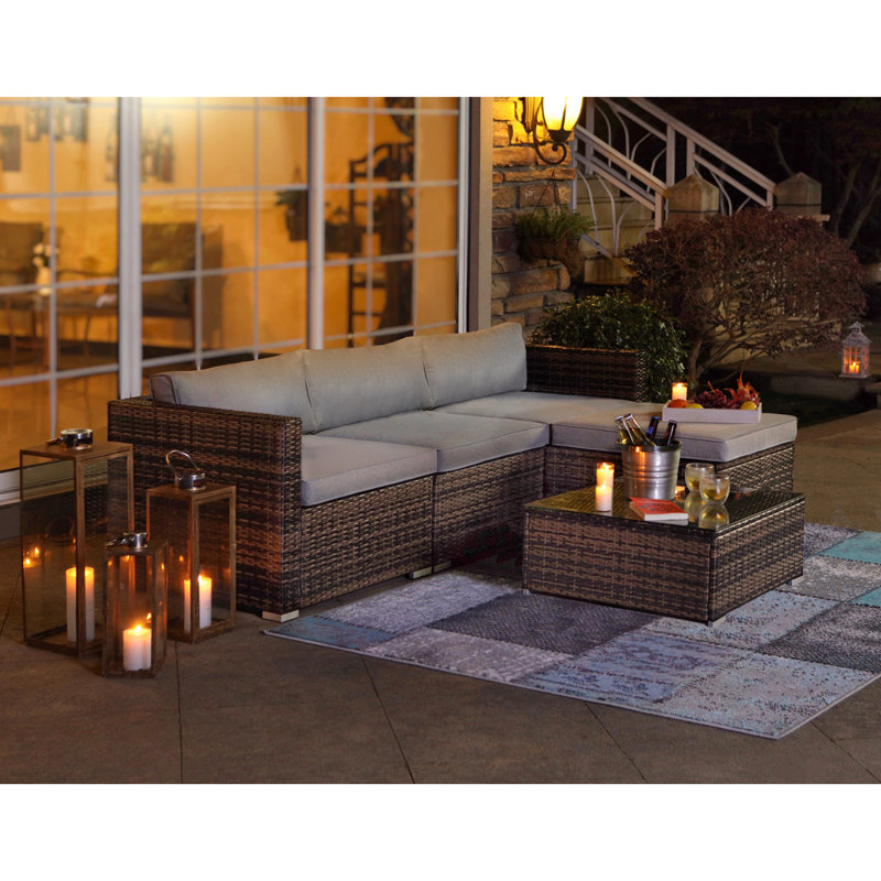 Hygge 4 - Person Modular Patio Conversation Set with Cushions