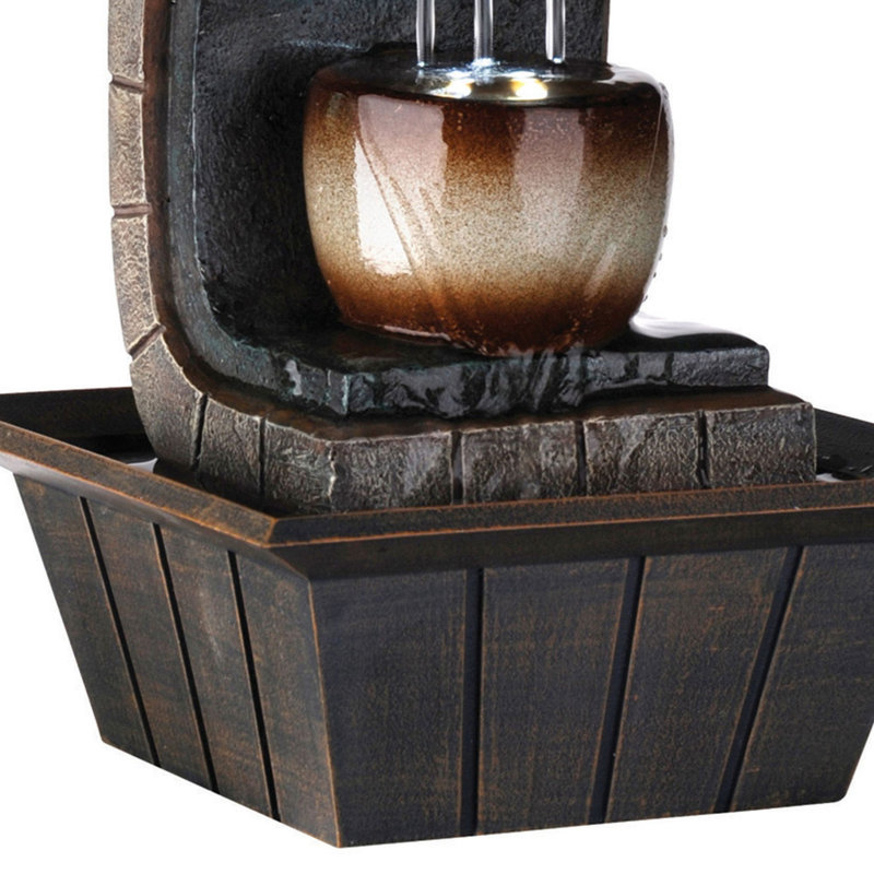 Indoor Meditation Fountain with LED Light