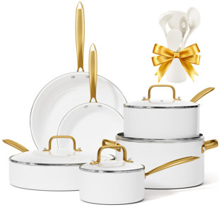 UKWF002 16 - Piece Non-Stick Ceramic Cookware Set
